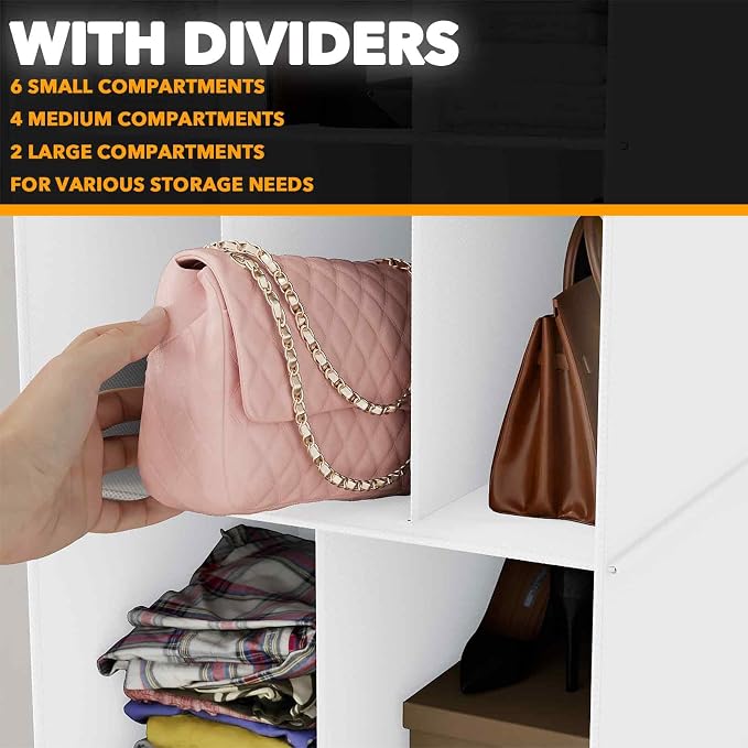 SpaceAid 2 Pack Hanging Closet Organizer and Storage - Image 4