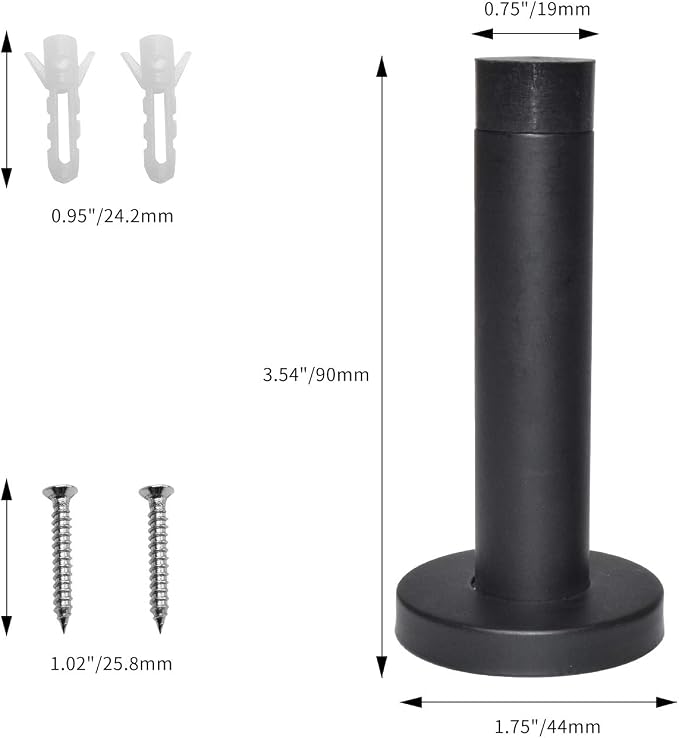 DOKU 10Pcs Door Stop, 3.5 Inch Heavy Duty 304 Stainless Steel Door Stopper - Image 6