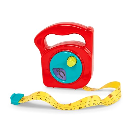 Battat Big Tape Measure Toy, Working Reel, Easy-Hold Handle Tool, 1 Piece by Battat