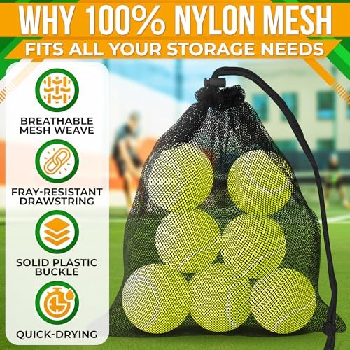 5 Pcs Small Mesh Bag Bulk, 11.8" x 7.48", Breathable Nylon - Image 3