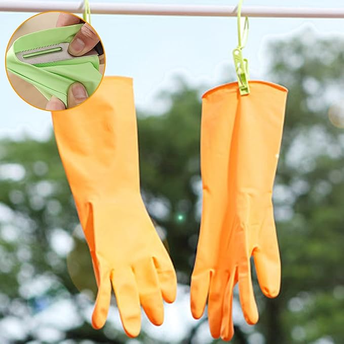 Alimat PluS Rubber Dishwashing Gloves Latex Free, Without Liner, Medium | 3 - Image 7
