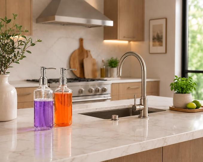 Refillable Clear Soap Dispenser Bottles - Image 6