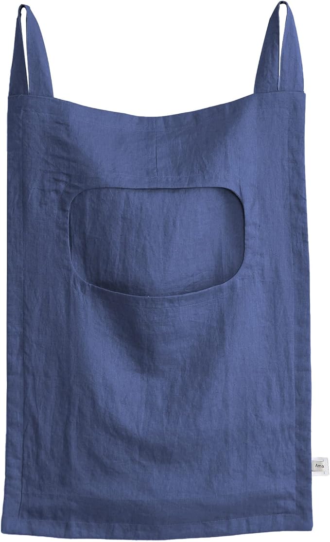 Amazhiyu 100% Linen Door Hanging Laundry Hamper Bag, 19x27 Inches by Amazhiyu