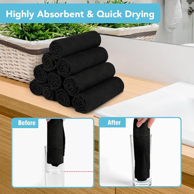 Orighty Wash Cloths, Face Towels 12x12 Inch 20 Pack - Image 3