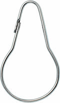 Silver Shower Curtain Rings Metal Hooks Ring Nickel Plated Rustproof by GOTOONE