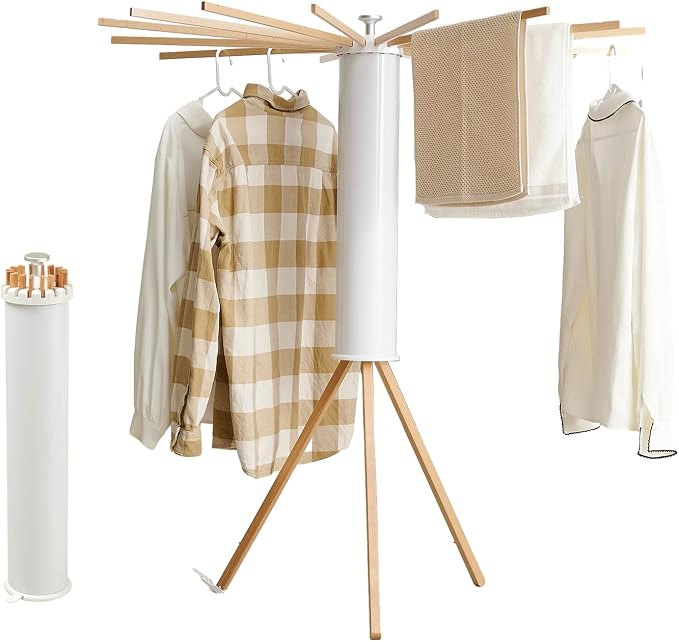 RFOUO Foldable Clothes Drying Rack Tripod by RFOUO