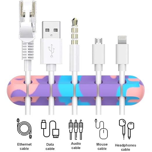 Cable Organizer, Cord Organizer Cable Management, Cable Clips USB Cable Holder - Image 3