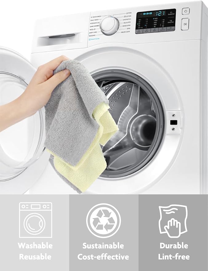Fantasticlean Microfiber Cleaning Cloth Roll- 75 Sheets, Tear-away Microfiber - Image 7