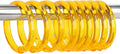 Golden Yellow Shower Curtain Hooks by Qulable