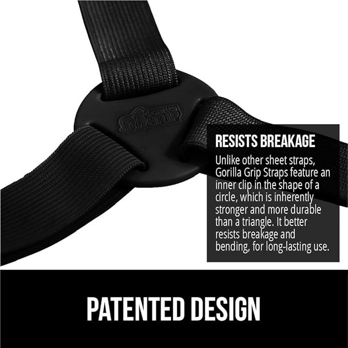 GORILLA GRIP Patented Bed Sheet Holders, Adjustable Elastic Fasteners - Image 4