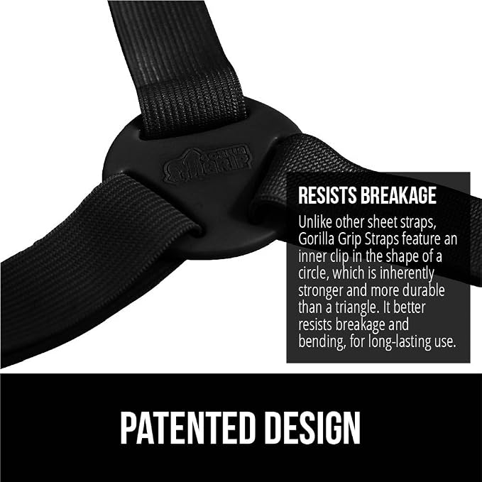 GORILLA GRIP Patented Bed Sheet Holders, Adjustable Elastic Fasteners - Image 4