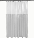 Barossa Design Shower Curtain Liner Color Block Clear/Black by BarossaDesign
