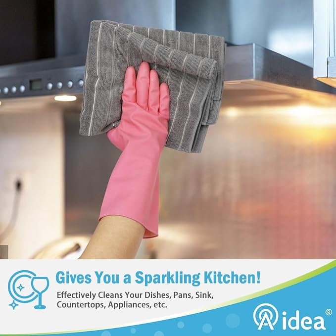 AIDEA Microfiber Kitchen Towels-8Pack, Microfiber Dish Towels, Soft Absorbent - Image 4