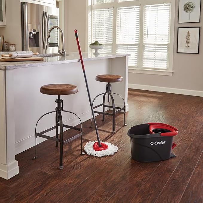 O-Cedar Easywring Microfiber Spin Mop & Bucket Floor Cleaning System - Image 21