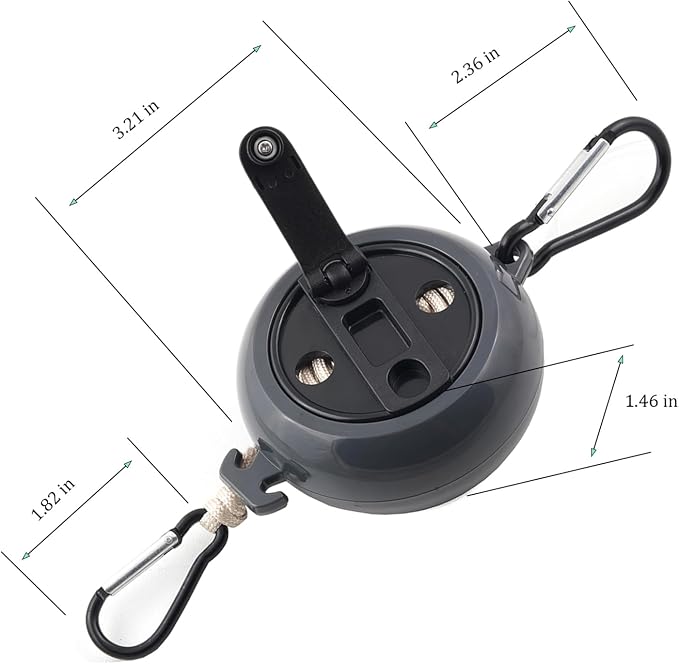 32 FT Portable Travel Clothesline, Retractable Camping Clothesline - Image 4