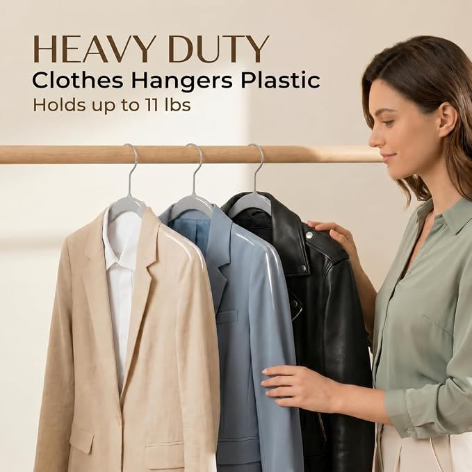 SMARTOR Plastic Hangers 20 Pack - Image 4