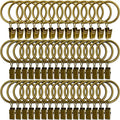LLPJS 60 Pack Metal Curtain Rings by LLPJSCurtainRingsClipHooks