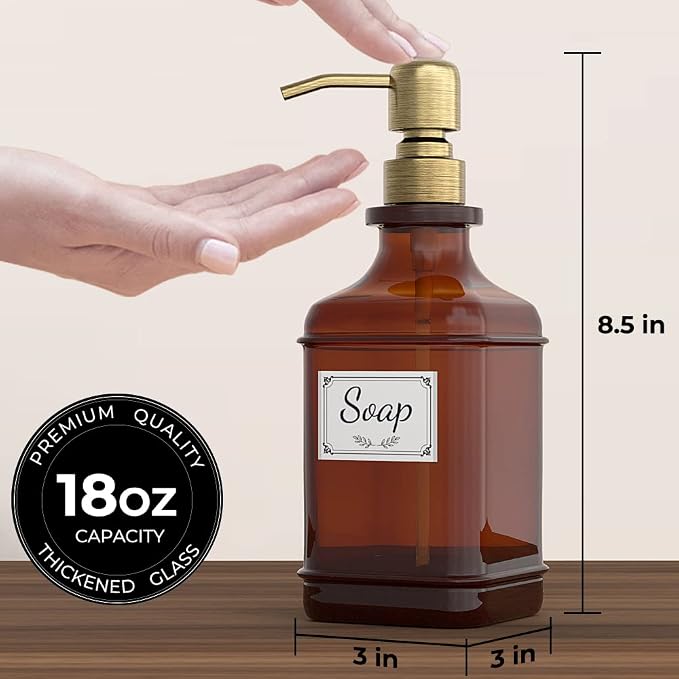 Soap Dispenser 2 Pack, Hand Soap Dispensers - Image 3