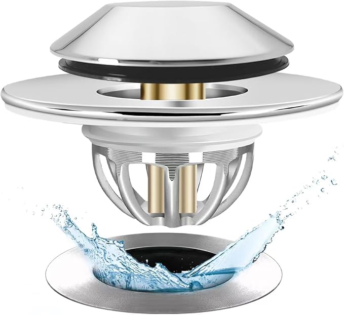 Anlige Bathtub Drain Stopper, Pop Up Tub Stopper Bottom by Anlige