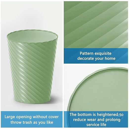 Lysam Bathroom Trash Can 3 Pack, 1.8 Gallon Small Trash Can - Image 4