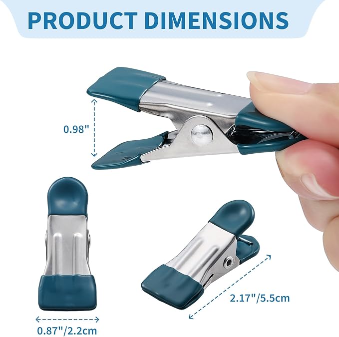 Clothes Pins Heavy Duty Out Door 30 Pack, Chip Clips 2.17 Inch, Bag Clips - Image 3