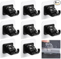 Curtain Rod Brackets No Drilling 8 Pack, Self Adhesive Hooks, Shower Rods & by Tendiren