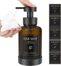 Luxspire Glass Foaming Soap Dispenser 15oz Hand Soap Bottle, 1 Pack | Anti-drip by Luxspire