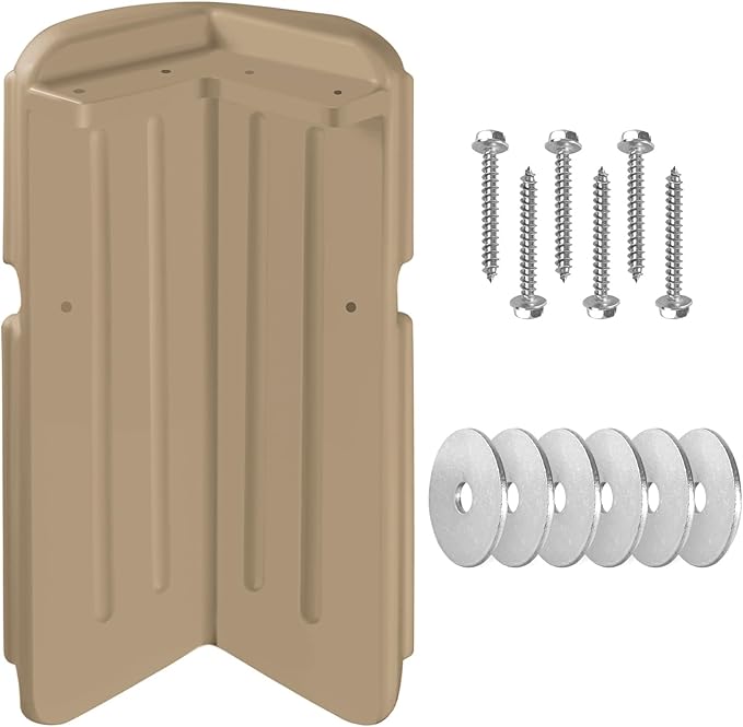 Dock Bumpers Dock Corner Bumper Fender Marine Boat Dock Bumpers for Edge Corner,Inflatable Dock Protection,Soft UV-Resistant Marine-Grade Vinyl,Stainless Steel Mounting Hardware Included,8"x16"
