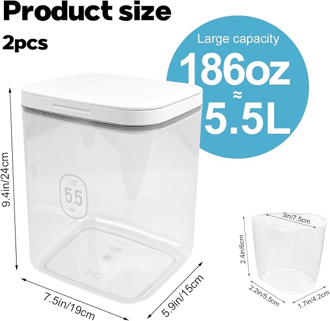 2 Pack 5.5L Laundry Detergent Dispenser - Image 2