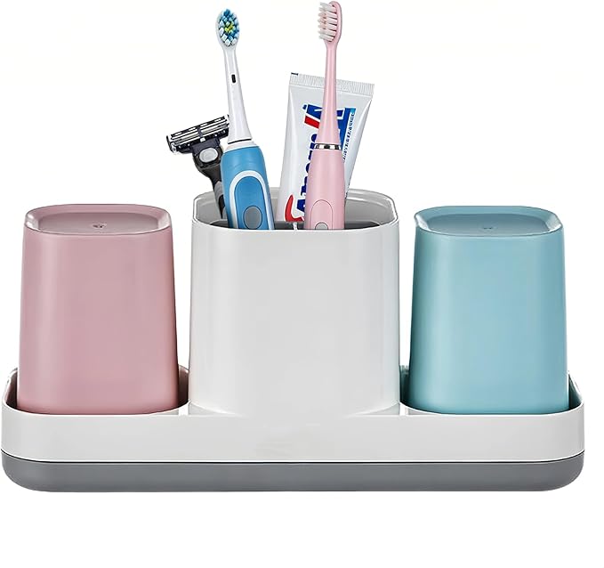 Toothbrush Holder for Bathroom, Kids Toothbrush Holder by BOERSHUN