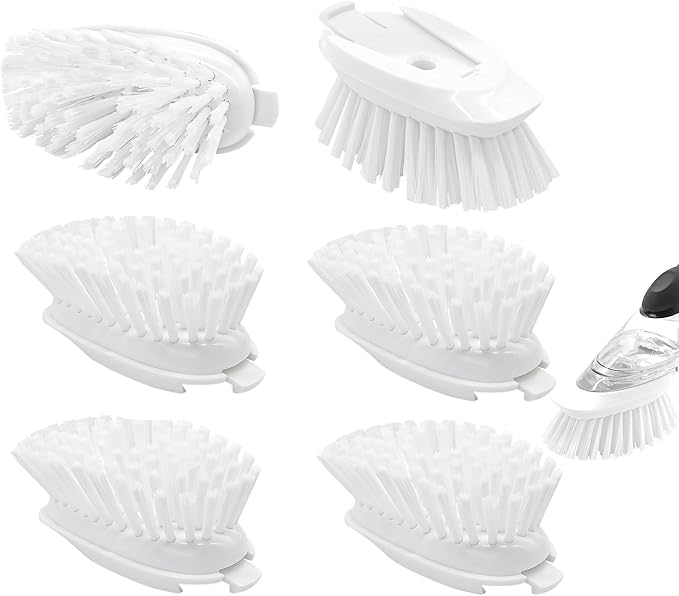Brush Refills for OXO Dish Brush | 6 Pack Dish Brush Cleaning Soap Dispensing by Shadowgallery