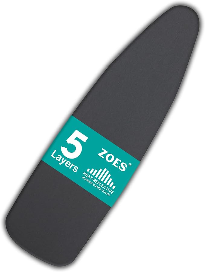 ZOES HOMEWARE 2025 Reinforced Ironing Board Cover and Pad, 15x54 Standard Size by ZOESHOMEWARE