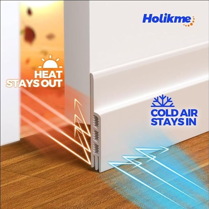 Holikme Door Draft Stopper 41inch Weather Stripping Door Seal Sweep | Under - Image 10