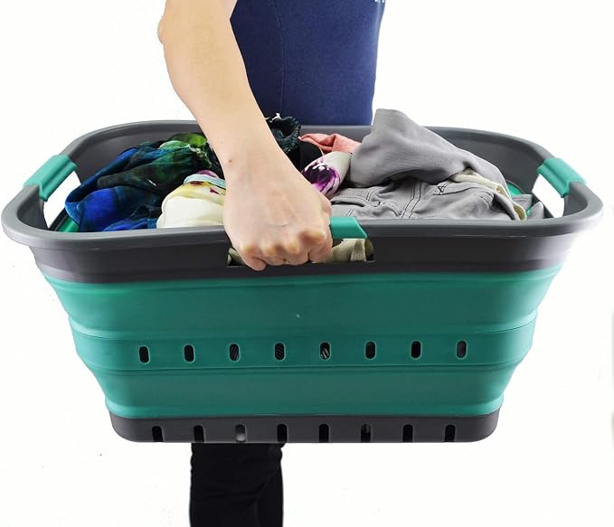 SAMMART 42L Collapsible Plastic Laundry Basket - Image 8
