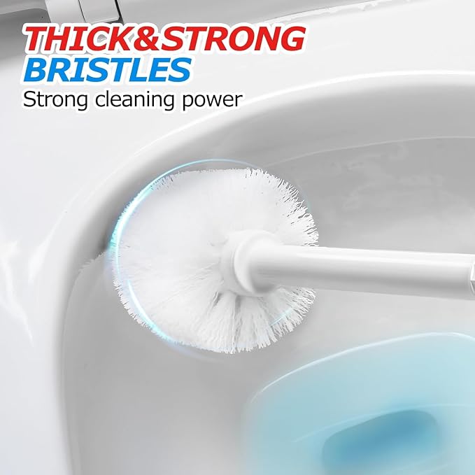 FORASTO 2Pack 2 in 1 Toilet Brush and Plunger Set, Toilet Bowl Brush Plunger Set - Image 5