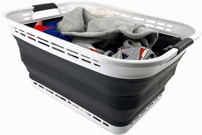 SAMMART 42L Collapsible Plastic Laundry Basket - Image 6