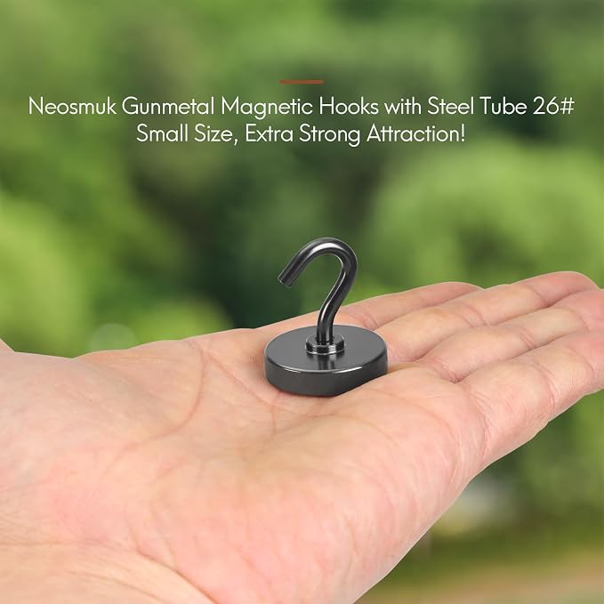 Neosmuk Magnetic Hooks, 85lb Heavy Duty, 10 Pack - Image 2