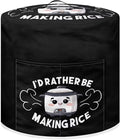 Round Pressure Cooker Cover 6 qt,Cute Cooker Pattern Kitchen Appliance Cover Dust Cover with Pockets for Electric Pressure Cooker Air Fryer Rice Cooker Steamer