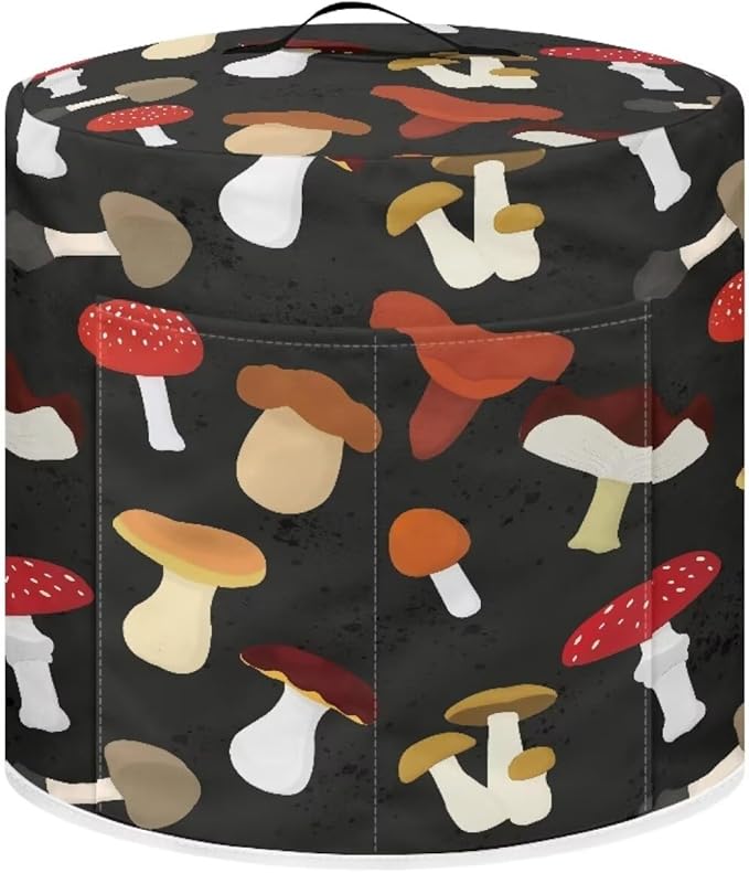 Flashideas Mushroom Pressure Cooker Cover with Storage Pocket Compatible with 8 10 Quart Instant Pot, Durable Rice Cooker Air Fryer Accessories, Waterproof Kitchen Appliances Dust Cover