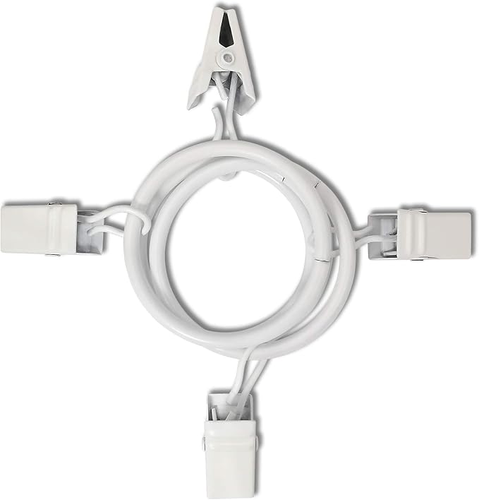 90 Pack Curtain Rings with Clips, Drapery Clips with Rings, Drapes Rings 1.26 - Image 8