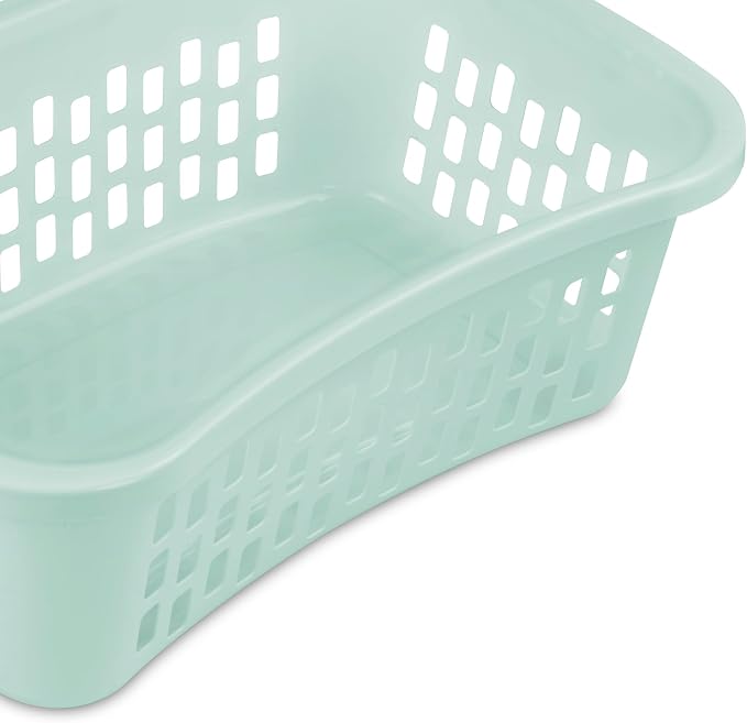 Sterilite HipHold Laundry Basket, Plastic Rectangle Clothes Hamper, 6 Pack - Image 6