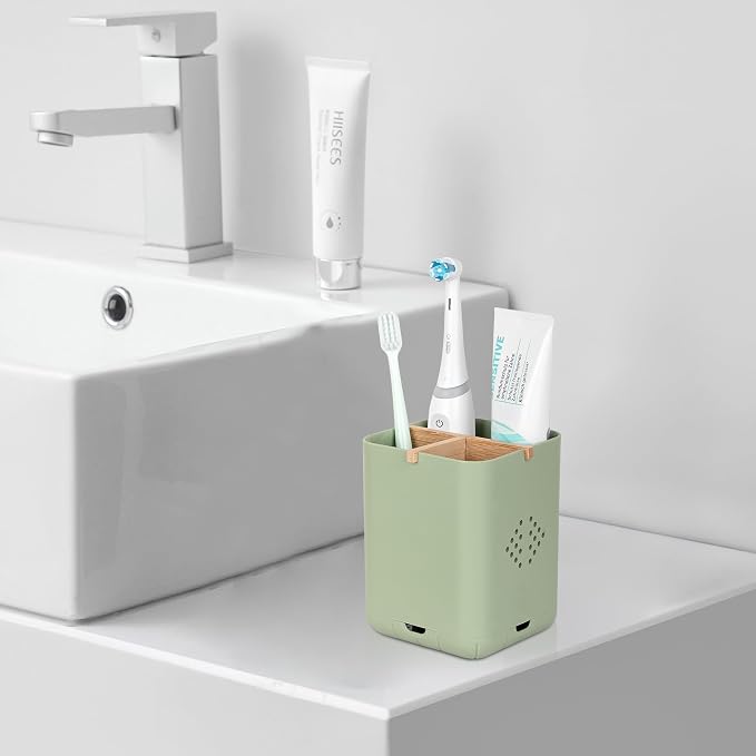 Toothbrush Holders for Bathrooms, Electric Toothbrush Holder, 3 Slot Vanity - Image 2