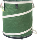 32-Gallon Collapsible Trash Can (19x25 in) Hard-Shell Bottom Leaf Bag,Yard Waste Bag,Garden Debris Container,Pop-Up Recycling Bin,RV Camping Waste Bin,Laundry Hamper,Lawn Grass Clippings,Weeds Basket