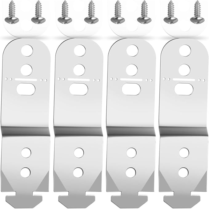 (4 pcs) for Boschh Dishwasher Mounting Bracket 619985 Compatible with Models AP4538351, 00605007, 00628371, 628371 Universal mounting Bracket