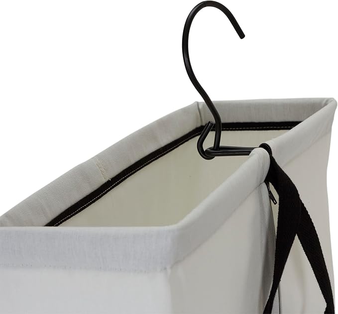 Household Essentials Door Hanging Laundry Bag in Washable Canvas - Image 4