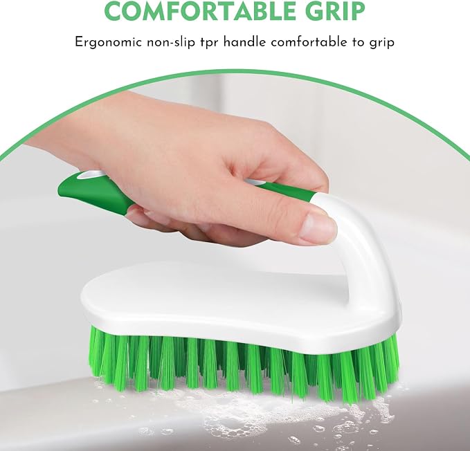 SetSail Scrub Brush, Stiff Bristle Cleaning Scrubber, 2 Pack | Durable Bristles - Image 3
