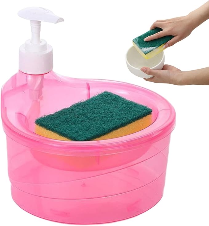 Dishwashing Soap Dispenser, 2 in 1 Counter Dish Washing Soap Dispenser - Image 9