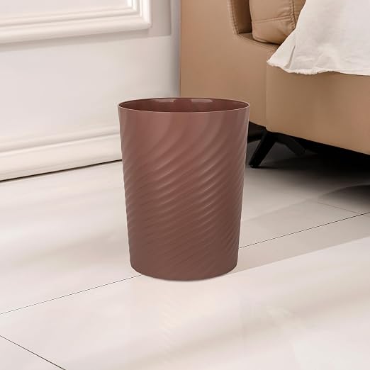 UUJOLY Plastic Small Bathroom Trash Can Wastebasket Garbage Can, Laundry Room - Image 2