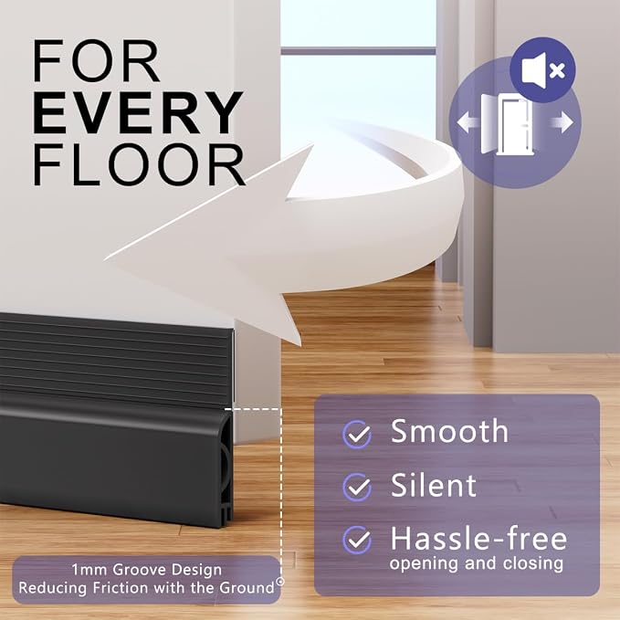 Door Draft Stopper, Adjustable Door Sweep - Image 3