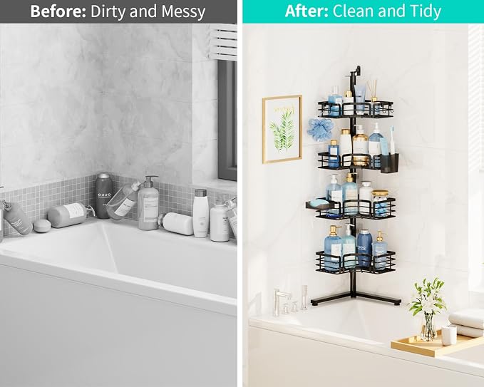 HapiRm Corner Shower Caddy Stand - Image 6